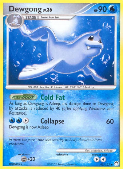 Dewgong – Mysterious Treasures nr 045/123 (Standard)