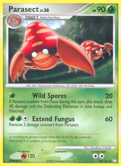 Parasect – Mysterious Treasures nr 058/123 (Standard)