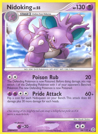 Nidoking – Secret Wonders nr 034/132 (Standard)