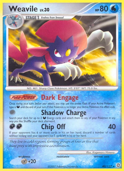 Weavile – Secret Wonders nr 040/132 (Standard)