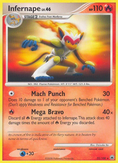 Infernape – Majestic Dawn nr 022/100 (Standard)