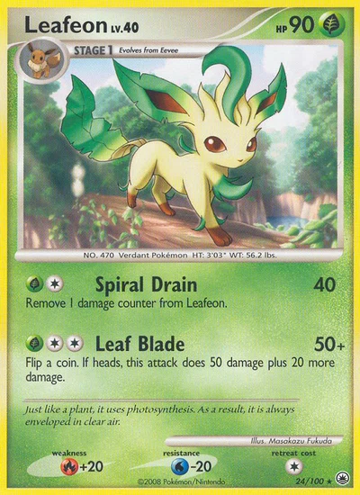 Leafeon – Majestic Dawn nr 024/100 (Standard)
