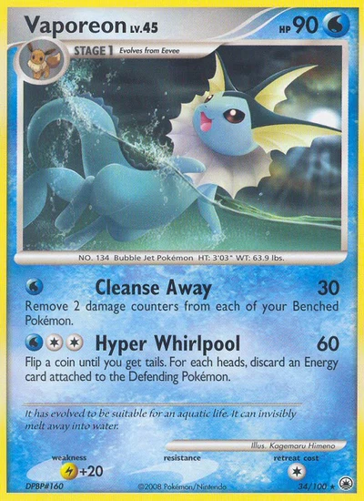 Vaporeon – Majestic Dawn nr 034/100 (Standard)