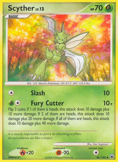 Scyther – Majestic Dawn nr 046/100 (Standard)