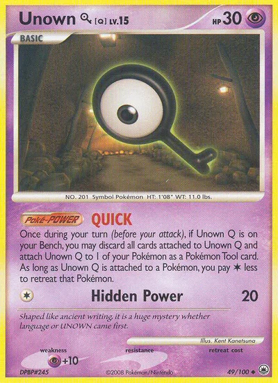 Unown [Q] – Majestic Dawn nr 049/100 (Standard)
