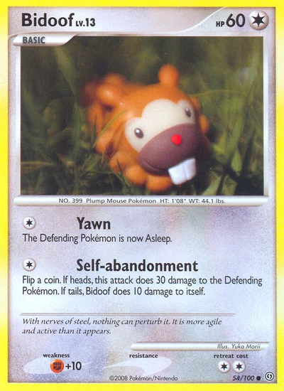 Bidoof – Stormfront nr 054/100 (Standard)