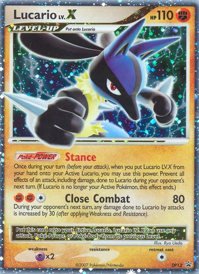 Lucario LV.X – DP Black Star Promos nr DP12 (Standard)