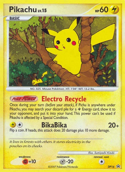 Pikachu – DP Black Star Promos nr DP16 (Standard)