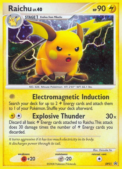 Raichu – DP Black Star Promos nr DP21 (Standard)