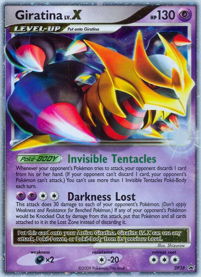 Giratina LV.X – DP Black Star Promos nr DP38 (Standard)