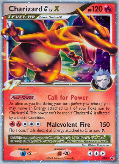 Charizard G LV.X – DP Black Star Promos nr DP45 (Standard)