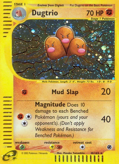 Dugtrio – Expedition Base Set nr 010/165 (Standard)