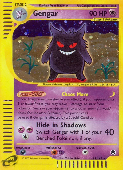 Gengar – Expedition Base Set nr 013/165 (Standard)
