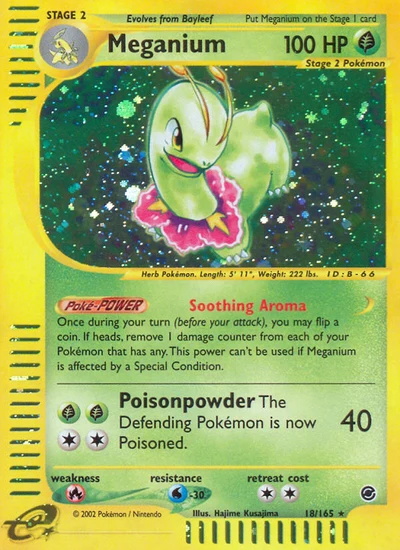 Meganium – Expedition Base Set nr 018/165 (Standard)