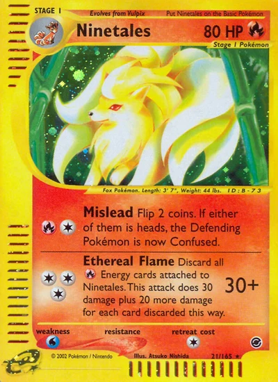 Ninetales – Expedition Base Set nr 021/165 (Standard)