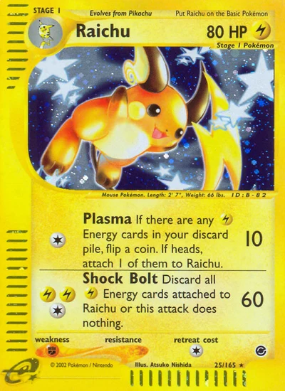 Raichu – Expedition Base Set nr 025/165 (Standard)