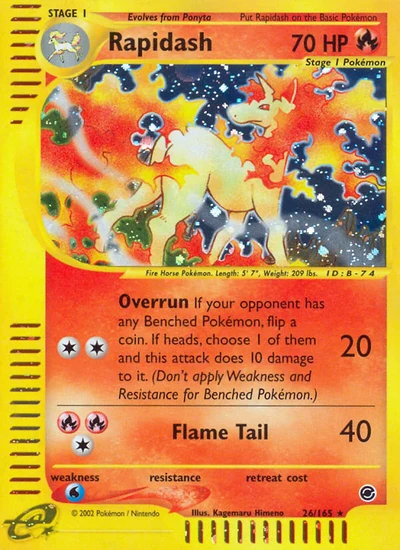 Rapidash – Expedition Base Set nr 026/165 (Standard)