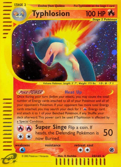 Typhlosion – Expedition Base Set nr 028/165 (Standard)