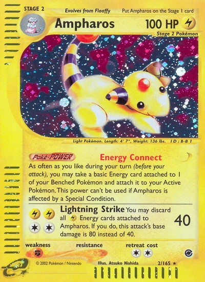 Ampharos – Expedition Base Set nr 002/165 (Standard)