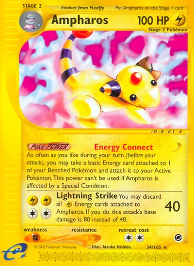 Ampharos – Expedition Base Set nr 034/165 (Standard)
