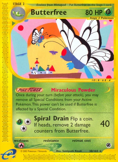 Butterfree – Expedition Base Set nr 038/165 (Standard)