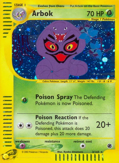 Arbok – Expedition Base Set nr 003/165 (Standard)