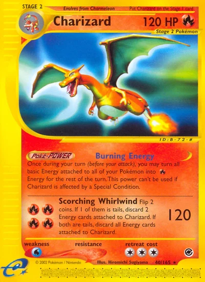 Charizard – Expedition Base Set nr 040/165 (Standard)