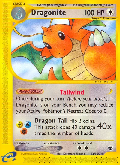 Dragonite – Expedition Base Set nr 043/165 (Standard)