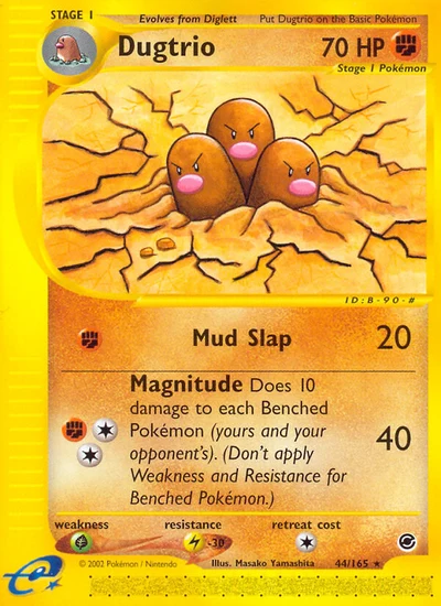 Dugtrio – Expedition Base Set nr 044/165 (Standard)