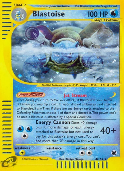 Blastoise – Expedition Base Set nr 004/165 (Standard)