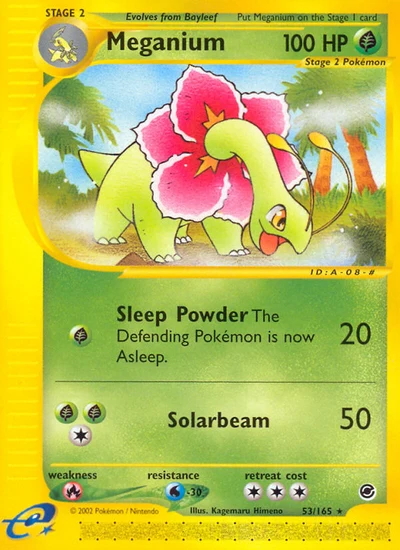 Meganium – Expedition Base Set nr 053/165 (Standard)