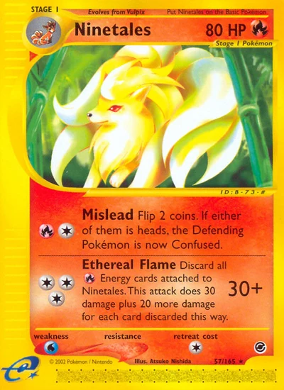 Ninetales – Expedition Base Set nr 057/165 (Standard)