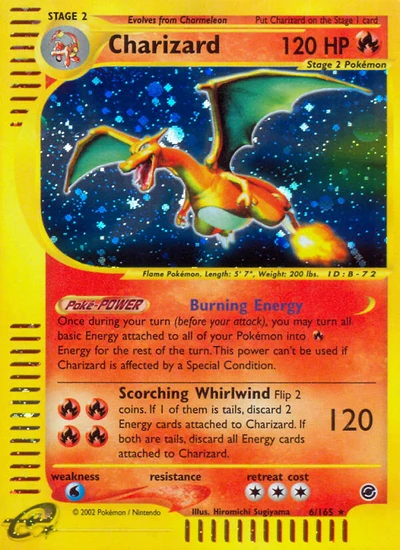 Charizard – Expedition Base Set nr 006/165 (Standard)