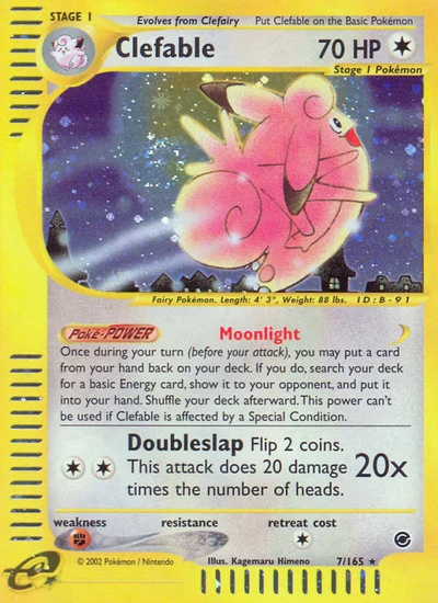 Clefable – Expedition Base Set nr 007/165 (Standard)