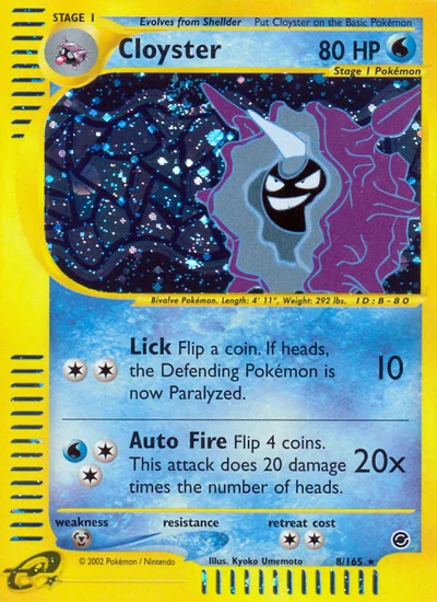 Cloyster – Expedition Base Set nr 008/165 (Standard)