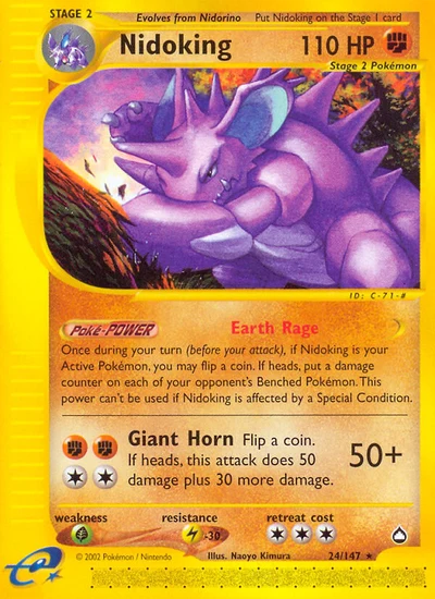 Nidoking – Aquapolis nr 024/147 (Standard)