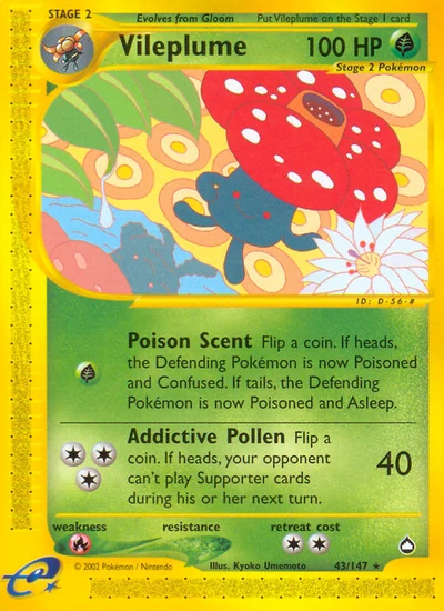 Vileplume – Aquapolis nr 043/147 (Standard)