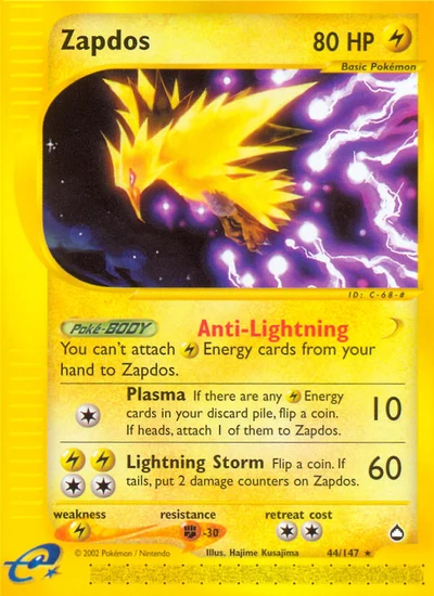 Zapdos – Aquapolis nr 044/147 (Standard)