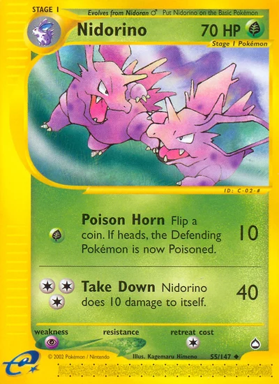 Nidorino – Aquapolis nr 055/147 (Standard)