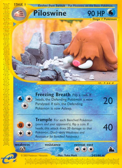 Piloswine – Skyridge nr 024/144 (Standard)