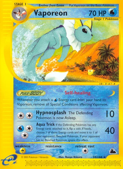 Vaporeon – Skyridge nr 033/144 (Standard)