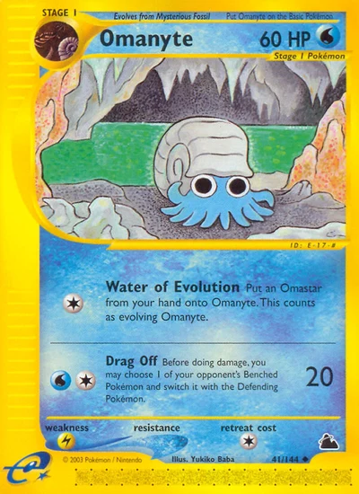 Omanyte – Skyridge nr 041/144 (Standard)