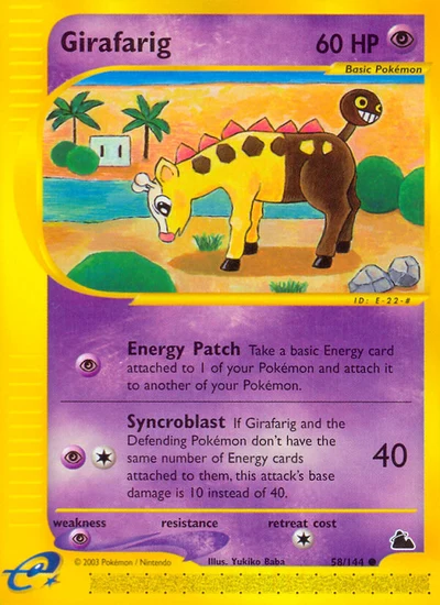 Girafarig – Skyridge nr 058/144 (Standard)