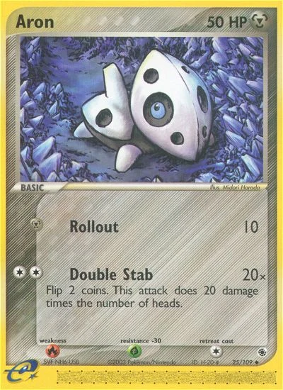 Aron – Ruby & Sapphire nr 025/109 (Standard)