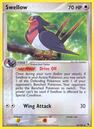 Swellow – Ruby & Sapphire nr 046/109 (Standard)
