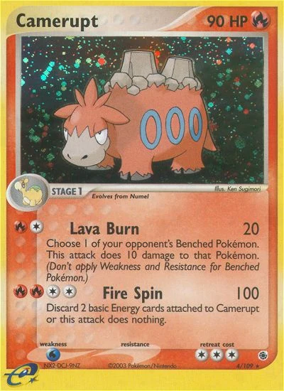 Camerupt – Ruby & Sapphire nr 004/109 (Standard)