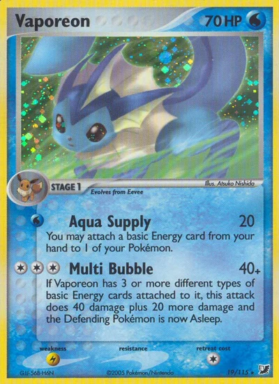 Vaporeon – Unseen Forces nr 019/115 (Standard)