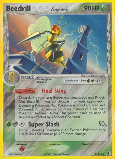 Beedrill δ – Delta Species nr 001/113 (Standard)