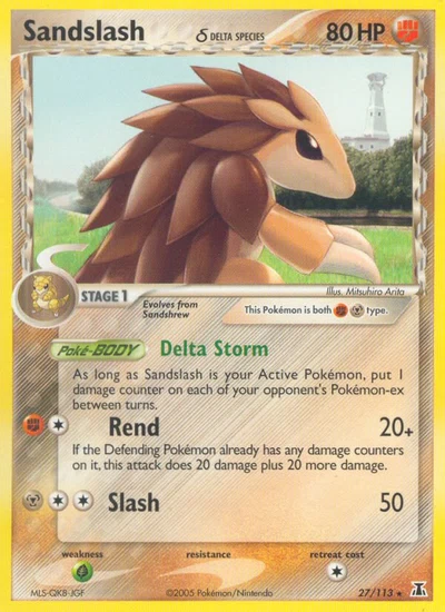 Sandslash δ – Delta Species nr 027/113 (Standard)