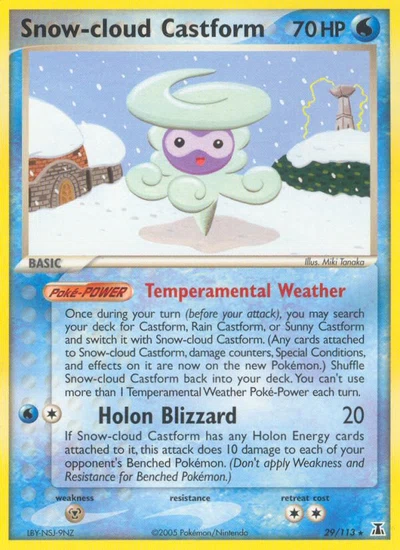 Snow-cloud Castform – Delta Species nr 029/113 (Standard)